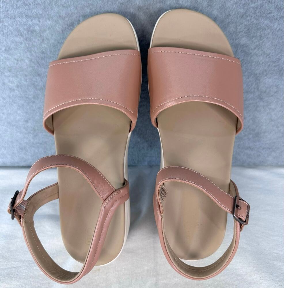 ABEO Woman’s sz 11 Devyn Platform Sandal Rose Gold Leather Strappy Sandal Ortho - Picture 2 of 10